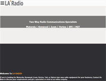 Tablet Screenshot of laradio.co.za