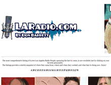 Tablet Screenshot of laradio.com